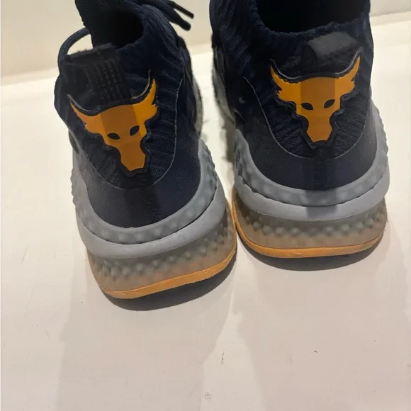 Under Armour Project Rock Navy Blue Sneakers - Picture 2 of 4